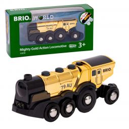 Train Brio Locomotive Dorée à Piles BRIO Ikaipaka jeux & jouets