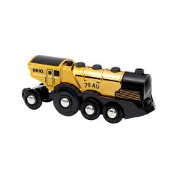 Train Brio Locomotive Dorée à Piles BRIO Ikaipaka jeux & jouets