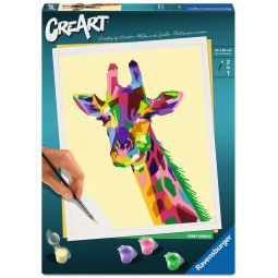 Peinture aux numéros Girafe 24x30cm Ravensburger Ikaipaka jeux