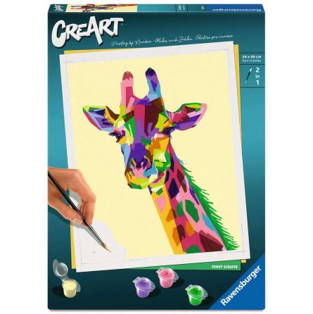 Peinture aux numéros Girafe 24x30cm Ravensburger Ikaipaka jeux