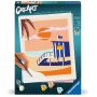 Peinture aux numéros Beach Cottage 24x30 cm BRIO Ikaipaka jeux