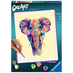 Peinture aux numéros Eléphant Ravensburger Ikaipaka jeux &