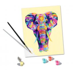 Peinture aux numéros Eléphant Ravensburger Ikaipaka jeux &