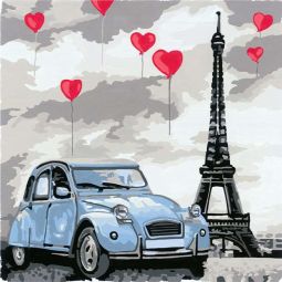 Peinture aux numéros Paris 20X20 cm Ravensburger Ikaipaka jeux