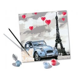 Peinture aux numéros Paris 20X20 cm Ravensburger Ikaipaka jeux