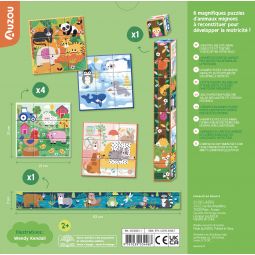 Cubes puzzles Animaux Mignons AUZOU Ikaipaka jeux & jouets Royan