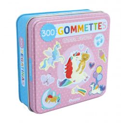 Gommettes Licornes Boite métal AUZOU Ikaipaka jeux & jouets