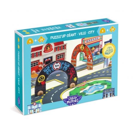 Puzzle UP Géant Ville Djeco Ikaipaka jeux & jouets Royan