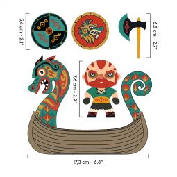 Arty Toys Viking Drak & Drakkar Djeco Ikaipaka jeux & jouets