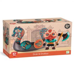 Arty Toys Viking Drak & Drakkar Djeco Ikaipaka jeux & jouets
