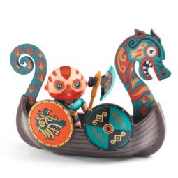 Arty Toys Viking Drak & Drakkar Djeco Ikaipaka jeux & jouets