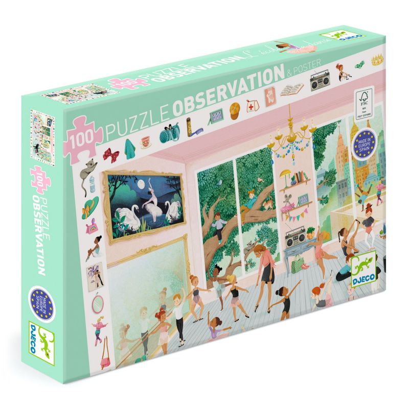 Puzzle 100p L'école de Danse Djeco Ikaipaka jeux & jouets Royan