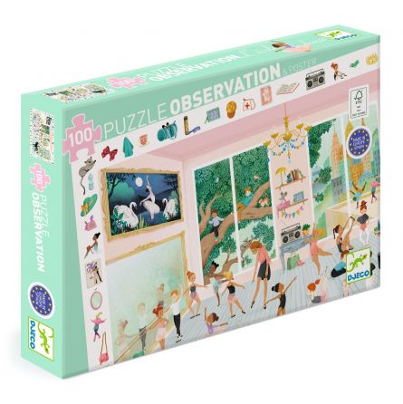 Puzzle 100p L'école de Danse Djeco Ikaipaka jeux & jouets Royan
