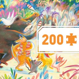 Puzzle 200p Woods Music Band Djeco Ikaipaka jeux & jouets Royan