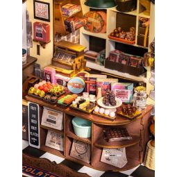 Book Nook Maison Miniature DIY Henry's Chocolate ART BIZNIZ