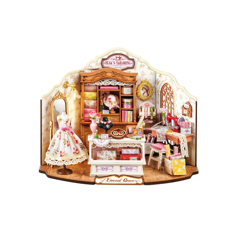 Book Nook Diy maison miniature Elsa Couture ART BIZNIZ Ikaipaka