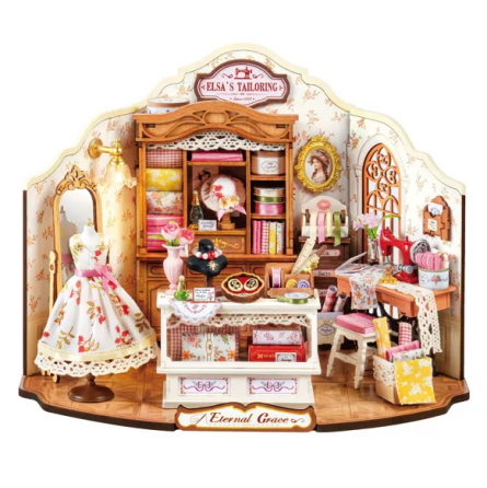 Book Nook Diy maison miniature Elsa Couture ART BIZNIZ Ikaipaka