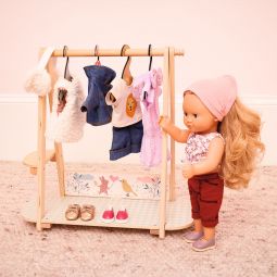 Vêtement Poupée Pomea Tenue Burgundy Djeco Ikaipaka jeux &