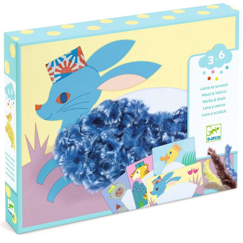 Laine & Scratch Avec un chapeau Djeco Ikaipaka jeux & jouets