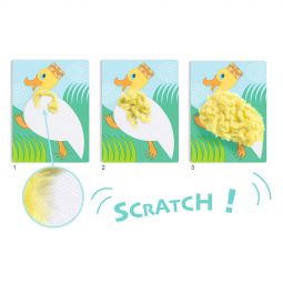Laine & Scratch Avec un chapeau Djeco Ikaipaka jeux & jouets