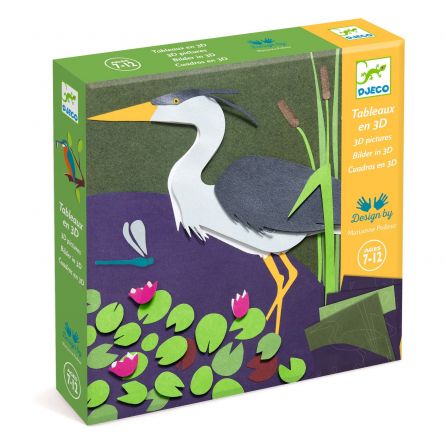 Tableau 3D Au bord de l'eau Djeco Ikaipaka jeux & jouets Royan