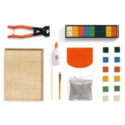 Atelier 73 Mosaïque Paon Djeco Ikaipaka jeux & jouets Royan