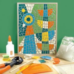 Atelier 73 Mosaïque Paon Djeco Ikaipaka jeux & jouets Royan