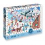 Puzzle 100p Cherche et trouve Sports d'Hiver Sentosphere