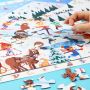 Puzzle 100p Cherche et trouve Sports d'Hiver Sentosphere