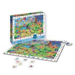 Puzzle 100P Cherche et trouve Fête Foraine Sentosphere Ikaipaka