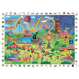 Puzzle 100P Cherche et trouve Fête Foraine Sentosphere Ikaipaka