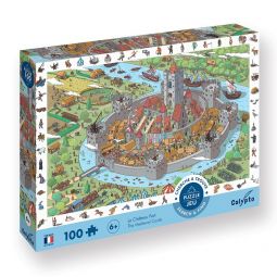 Puzzle 100p Le Château Fort Sentosphere Ikaipaka jeux & jouets
