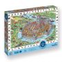 Puzzle 100p Le Château Fort Sentosphere Ikaipaka jeux & jouets
