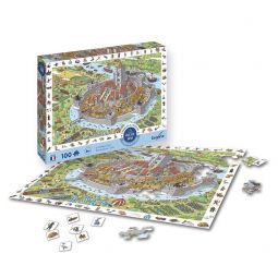 Puzzle 100p Le Château Fort Sentosphere Ikaipaka jeux & jouets