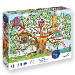 Puzzle 54p La cabane dans les arbres Sentosphere Ikaipaka jeux