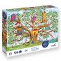 Puzzle 54p La cabane dans les arbres Sentosphere Ikaipaka jeux