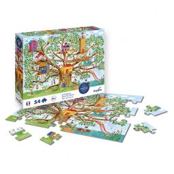 Puzzle 54p La cabane dans les arbres Sentosphere Ikaipaka jeux