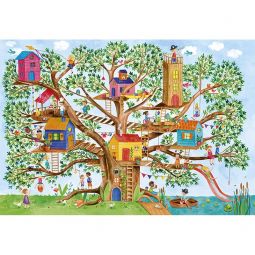 Puzzle 54p La cabane dans les arbres Sentosphere Ikaipaka jeux
