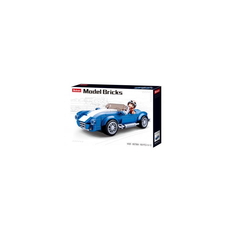Construction Model Bricks-Sluban - Voiture de sport classique 