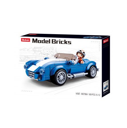 Construction Model Bricks-Sluban - Voiture de sport classique 