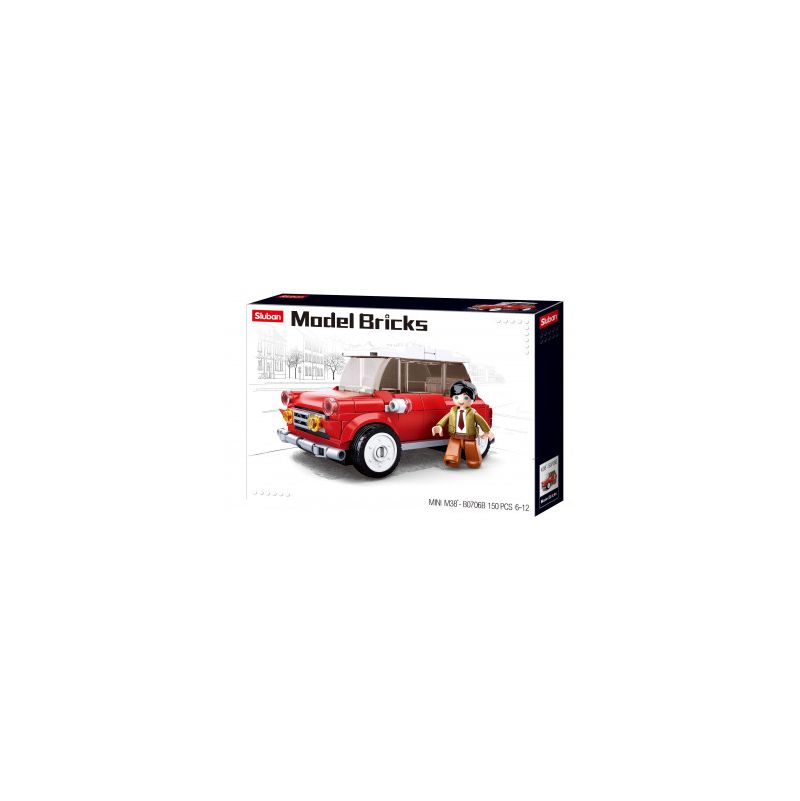 Construction Model Bricks-Sluban - Mini voiture  Ikaipaka jeux