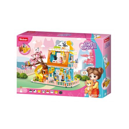 Construction Sluban Girl's Dream Cat House  Ikaipaka jeux &