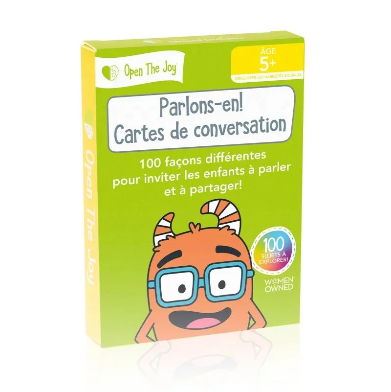 Cartes de conversation Parlons en! Open the Joy Ikaipaka jeux &