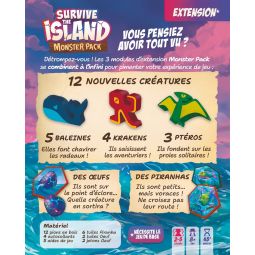 Survive The Island Extension Monster pack Asmodee Ikaipaka jeux