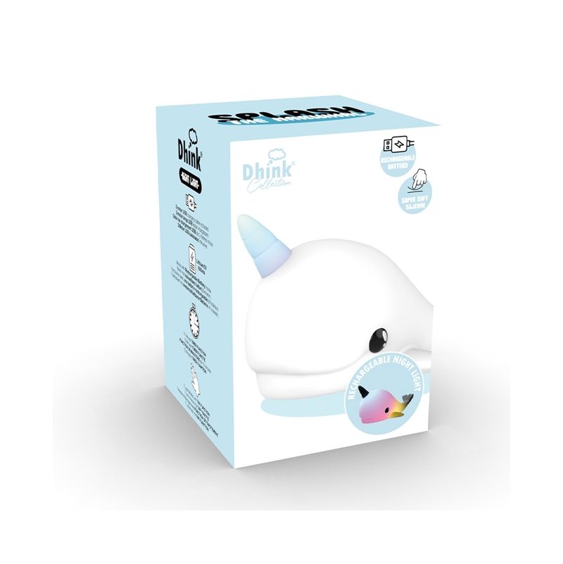 Veilleuse rechargeable Splash le Narval DHINK Ikaipaka jeux &