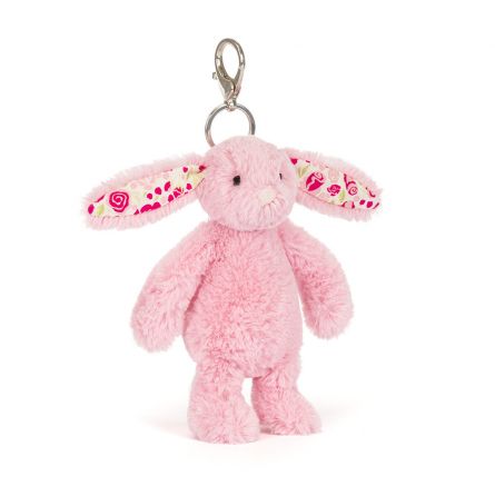 Blushkin Blossom Luxe Bunny Bag Charm Jellycat Jellycat