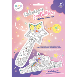 Coloriages gonflables 1 baquette magique lumineuse et 1