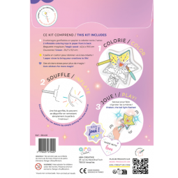 Coloriages gonflables 1 baquette magique lumineuse et 1