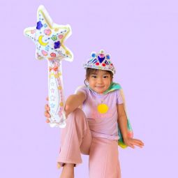 Coloriages gonflables 1 baquette magique lumineuse et 1