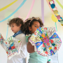 Coloriages gonflables 1 épée lumineuse et 1 bouclier ARA